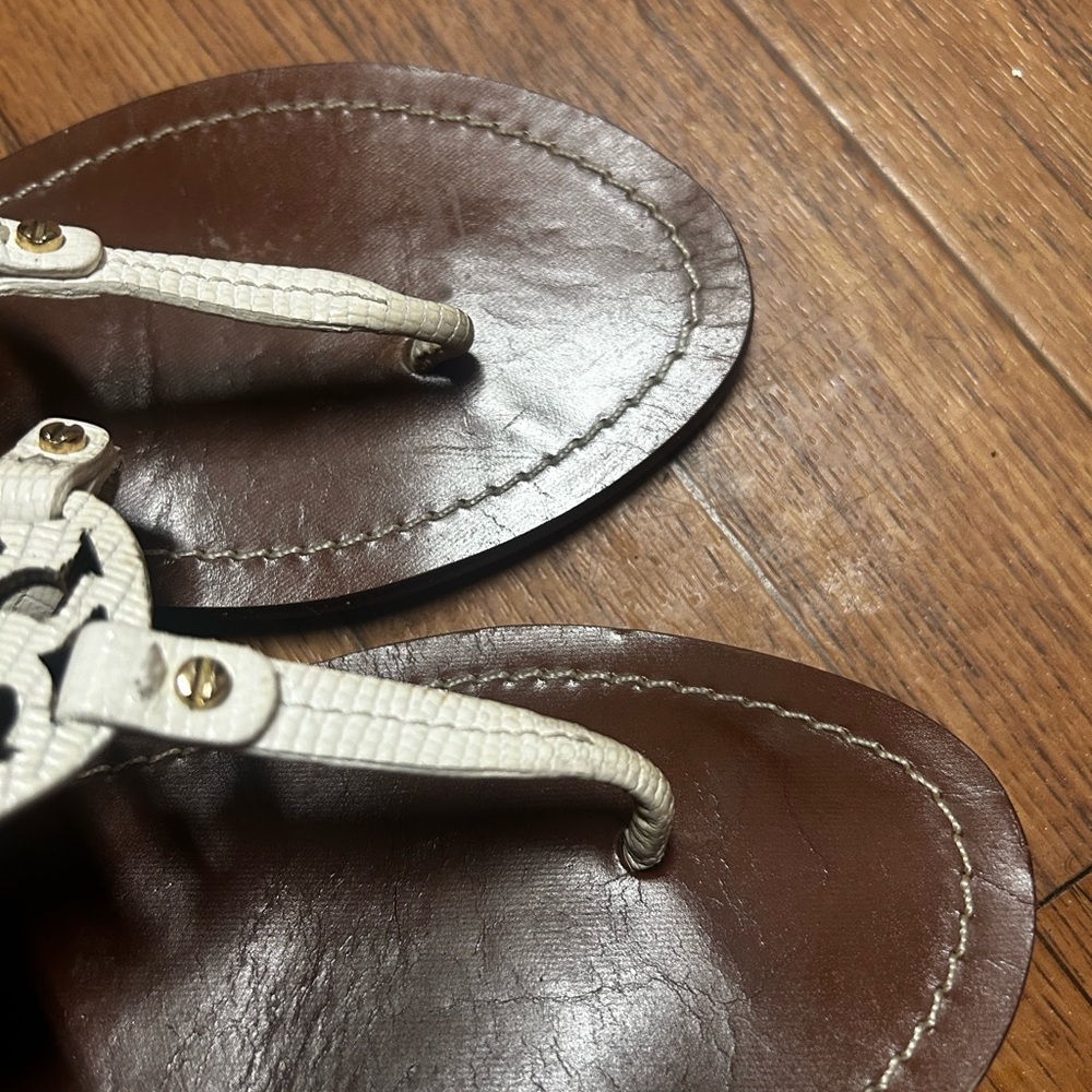 Tory Burch Miller Block Heel Sandals 50mm SZ 9 - Picture 3 of 4